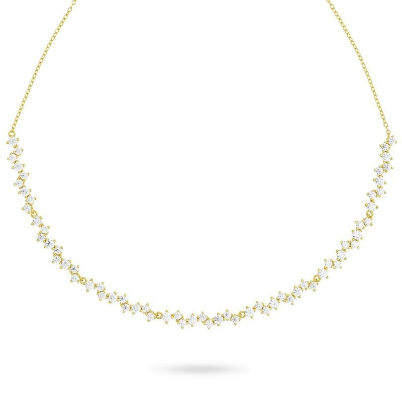 COLLANA IN ARGENTO E ZIRC. MOD. GR918D [60924692]