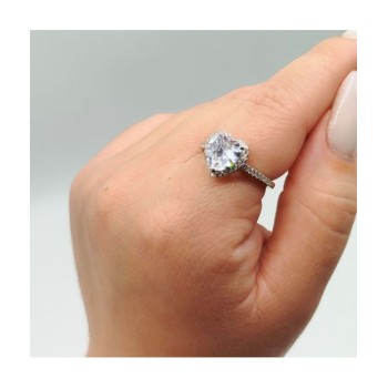 Anello cuore zirconato mod. ITAARGAN9 [ab88fbc3]