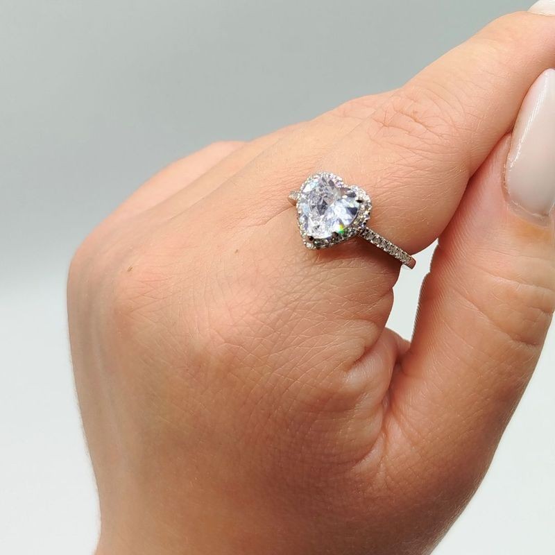 Anello cuore zirconato mod. ITAARGAN9 [ab88fbc3]