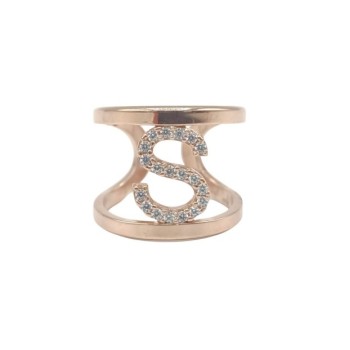 Anello con iniziale in argento mod.ITAARGANLETT [60184983]