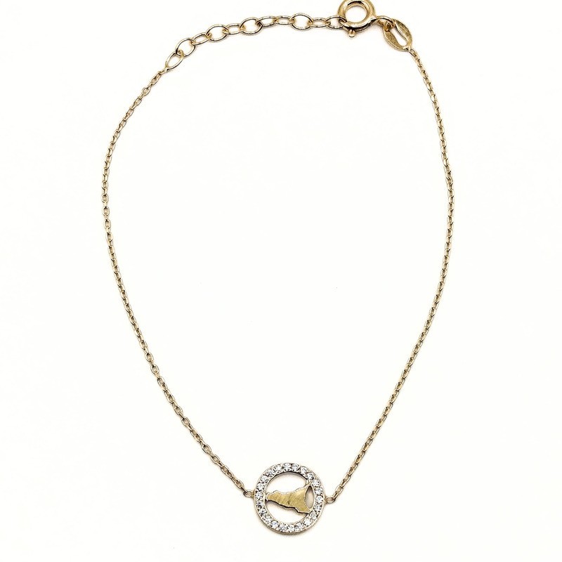 BR.SICILIA TONDO IN ARG. E ZIRCONI MOD. ITAARGBR059A [be8e2b25]