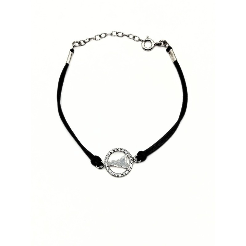 BR. SICILIA IN ARG. E ZIRCONI CON CORDONCINO MOD. ITAARGBR072A [c06bac2e]