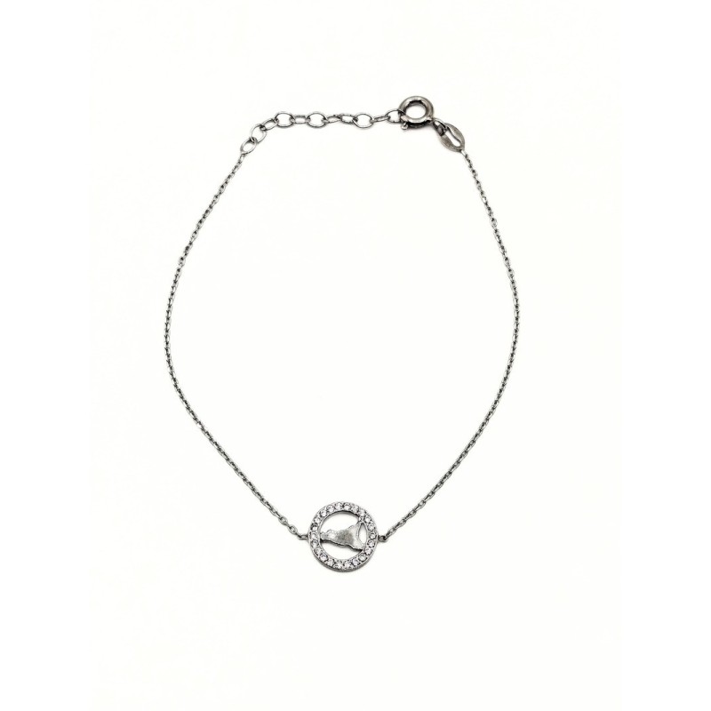 BR. SICILIA TONDO CON ZIRCONI IN ARGENTO MOD. ITAARGBR630 [38d3fd16]