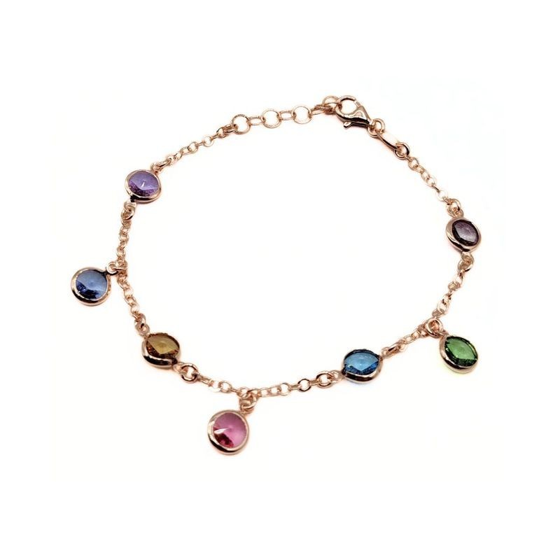 Bracciale pietre colorate mod. ITAARGBR750 [69d01f9f]
