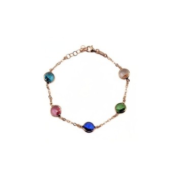 Bracciale pietre colorate mod. ITAARGBR78 [8d0aedda]