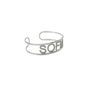 Bracciale rigido in argento Mod. ITAARGBRNOME [59d783f3]