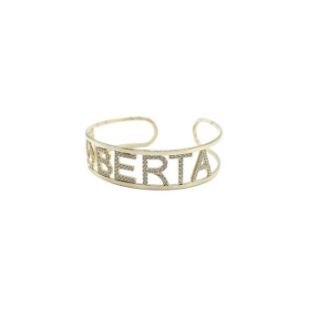 Bracciale rigido in argento Mod. ITAARGBRNOME [db2b1cec]