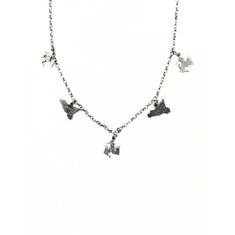 CL. SICILIA E TRINACRIA CON SCRITTA IN ARG. MOD. ITAARGCL105 [ea7a3da5]