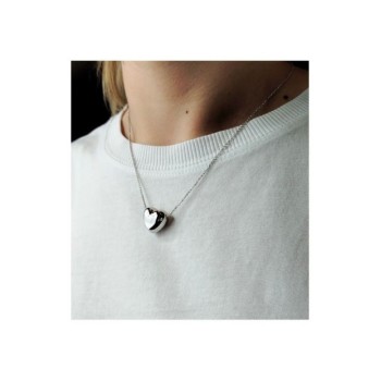 Collana cuore bombato mod. ITAARGCL118 [f4af879f]