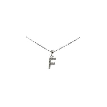 Pendente con iniziale F in argento mod. ITAARGIN-F [fe2181b6]