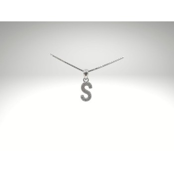 Pendente iniziale S in argento mod. ITAARGIN-S [25ede951]