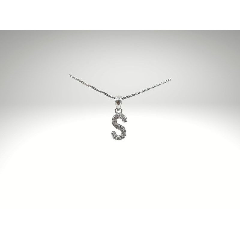 Pendente iniziale S in argento mod. ITAARGIN-S [25ede951]