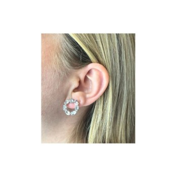 Orecchini tondi zirconati mod. ITAARGOR11 [f7d8ec22]