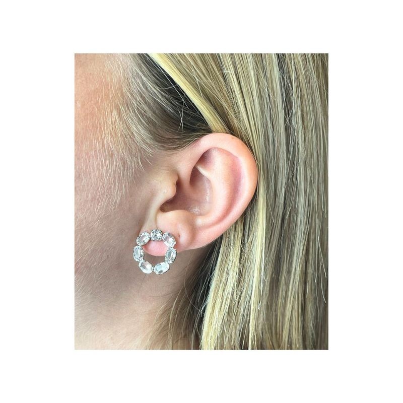 Orecchini tondi zirconati mod. ITAARGOR11 [f7d8ec22]