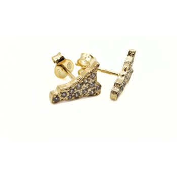 OR.SICILIA BOTTONCINO IN ARG.E ZIRCONI MOD. ITAARGOR660 [3939db90]