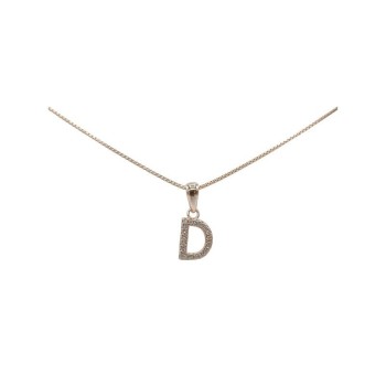 Pendente iniziale D in argento mod. ITAARGPD-D [142c9b2b]
