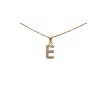 Pendente iniziale in argento rosato mod.ITAARGPD-E [20c972b8]