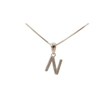 Pendente iniziale N in argento mod.ITAARGPD-N [da0d4935]