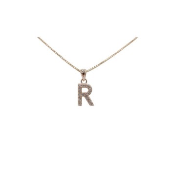 Pendente iniziale R in argento mod.ITAARGPD-R . [538786d7]