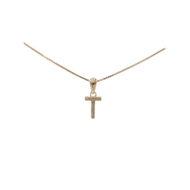Pendente con iniziale T in argento mod.ITAARGPD-T [13ed2b68]
