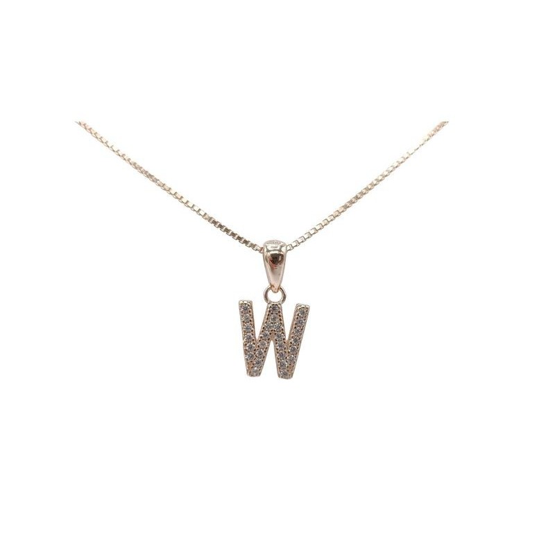 Pendente iniziale W in argento mod. ITAARGPD-W . [832afa3d]