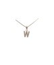 Pendente iniziale W in argento mod. ITAARGPD-W . [e8413f2a]