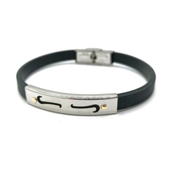 bracciale uomo caucciù mod.itabr011 [463b758d]