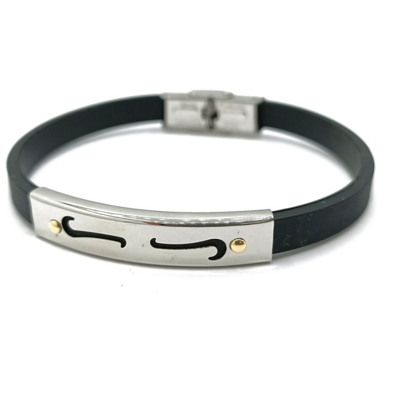 bracciale uomo caucciù mod.itabr011 [463b758d]