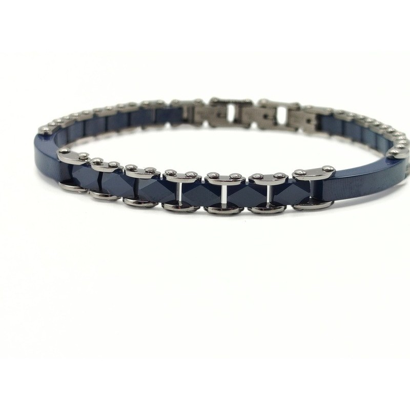 BR.  IN ACCIAIO E CERAMICA BLUE MOD. ITABR2548 [4c2ae031]