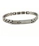 BRACCIALE ACCIAIO CON ZIRCONE NERO MOD. ITABR3500 [fe2a94d5]