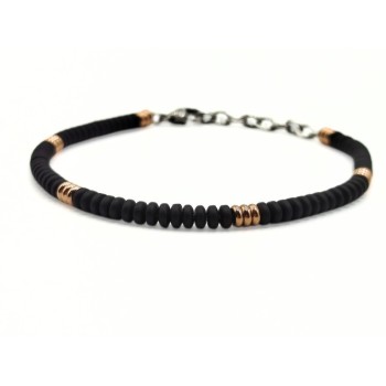 BR. ACCIAIO CERCHI NERI/ROSE MOD. ITABR4012 [21d8553e]