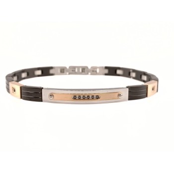 Bracciale uomo in acciaio e zirconi Mod. ITABR4838 [2b71cfa8]
