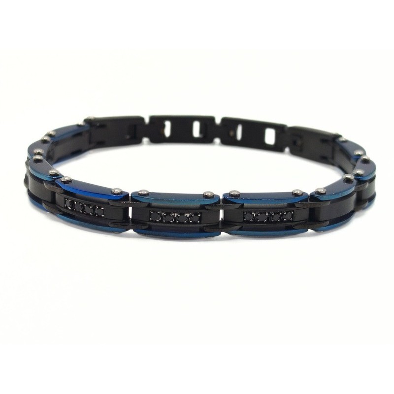 BR. NERO  E BLU CON ZIRCONI NERI MOD. ITABR4894 [9e84c226]