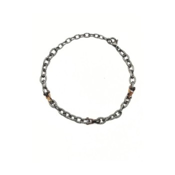 BR.  ACCIAIO A CATENA C/ELEMENTI ROSA MOD. ITABR5038 [b6372f88]