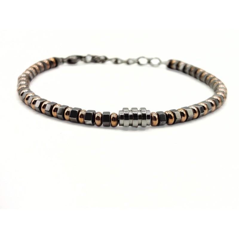 BR. ACCIAIO CON ELEMENTI ROSE' MOD. ITABR6364 [77b7d9ab]