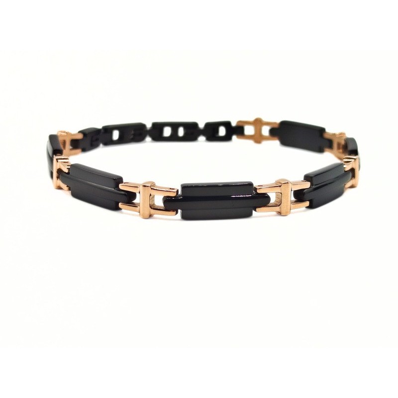 BR. ACCIAIO NERO E ROSE' MOD. ITABR6395 [d942cf33]