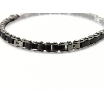 BR IN ACCIAIO E CERAMICA BICOLOR E ZIRCONI MOD. ITABR6621 [af3ec9c4]