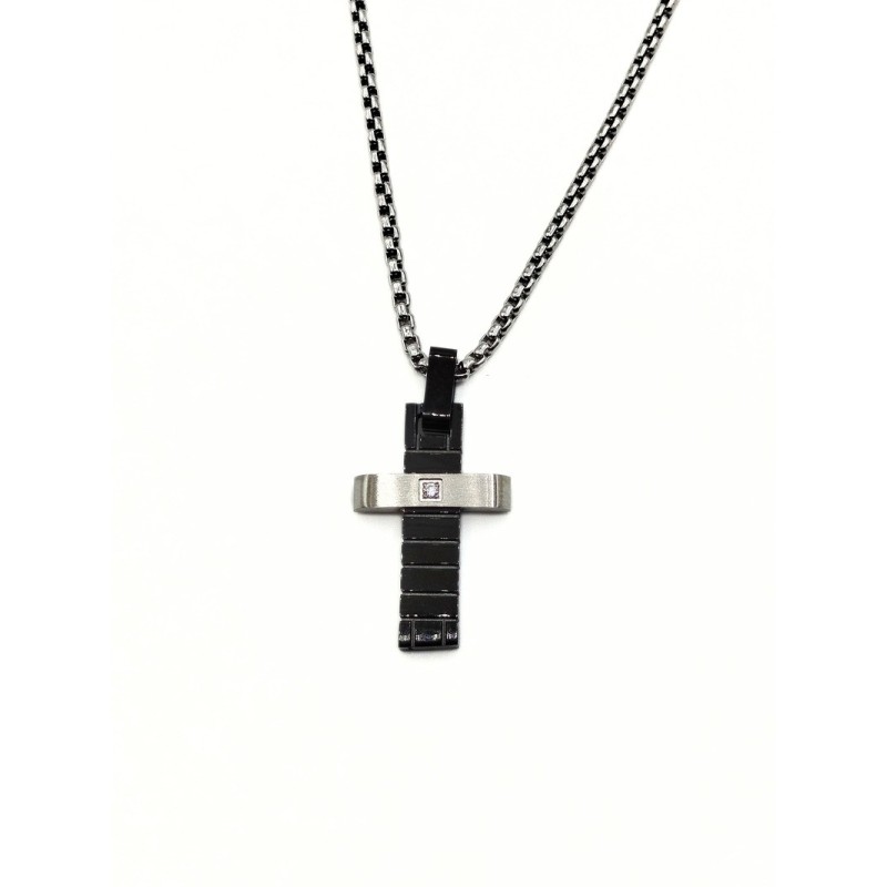 PD. CROCE ACCIAIO BICOLOR MOD. ITAPEND2299 [6e6b28e4]