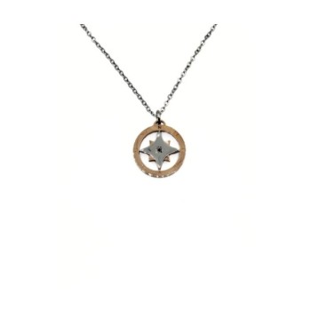 PD. ACCIAIO BICOLOR ROSA DEI VENTI MOD. ITAPEND2359 [ecd83a28]