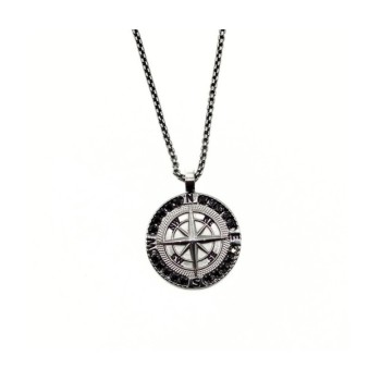 PD. ACCIAIO ROSA DEI VENTI E ZIRCONI MOD.ITAPEND2379 [35f02094]