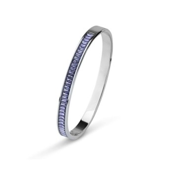 BRACCIALE RIGIDO ACCIAIO E ZIRCONI MOD. JJ/BR64 [a10ba253]