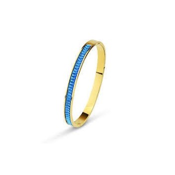 BRACCIALE ACCIAIO E ZIRCONI BLU MOD. JJ/BR71 [d7e27321]