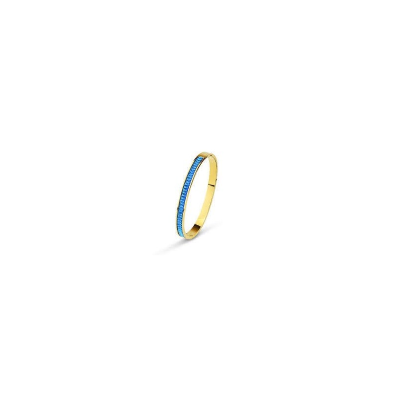 BRACCIALE ACCIAIO E ZIRCONI BLU MOD. JJ/BR71 [d7e27321]