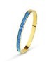 BRACCIALE ACCIAIO E ZIRCONI BLU MOD. JJ/BR71 [d7e27321]