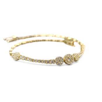 Bracciale in oro e zirconi mod.kbrm65-162 [817cd543]