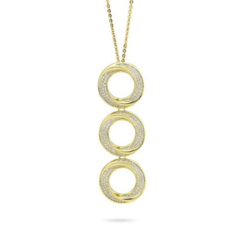 Collana metallo con zirconi mod. KGR045D [69c6f780]