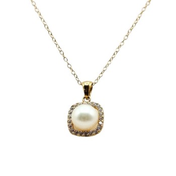 PD. PERLA IN ORO 18KT C/CATENA [948ce93c]