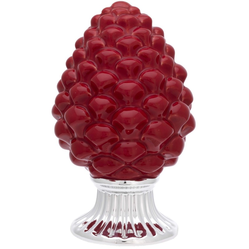 Pigna Rossa con Base Argento h.25 Mod.L7040-25ARO [b811b0cc]