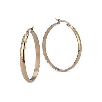 ORECCHINI CERCHIO MEDIO-GRANDE ACCIAIO DORATO MOD. LK/OR020 [51dc1b75]