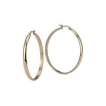 ORECCHINI CERCHIO MEDIO-GRANDE ACCIAIO ROSATO MOD. LK/OR021 [dcbb163c]